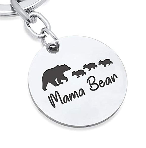 Mama Bear Keychain Sweet Family Personalized Jewelry for Mother Wife  Grandma-keychains – BOSTON CREATIVE COMPANY