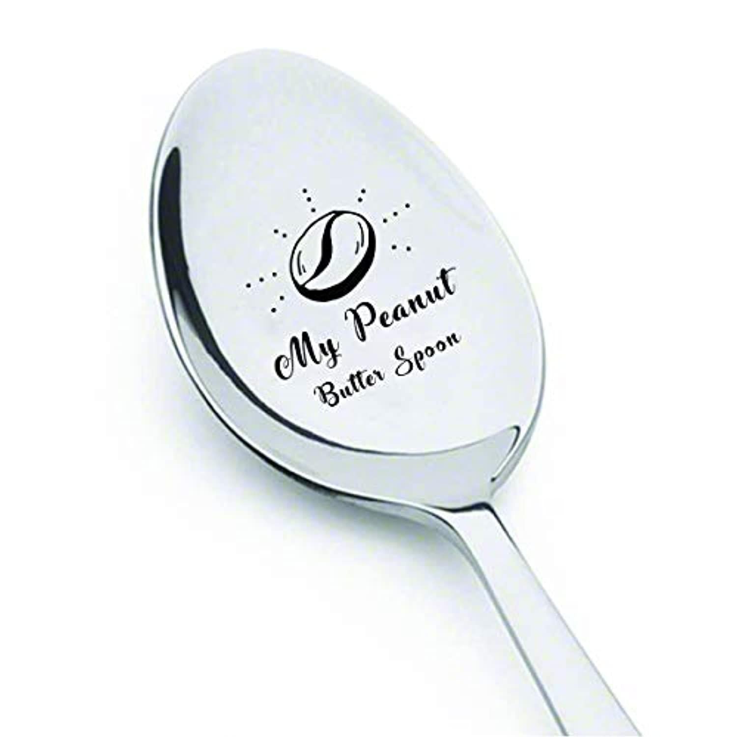 MY Peanut Butter Spoon - Hand Stamped Vintage Tablespoon