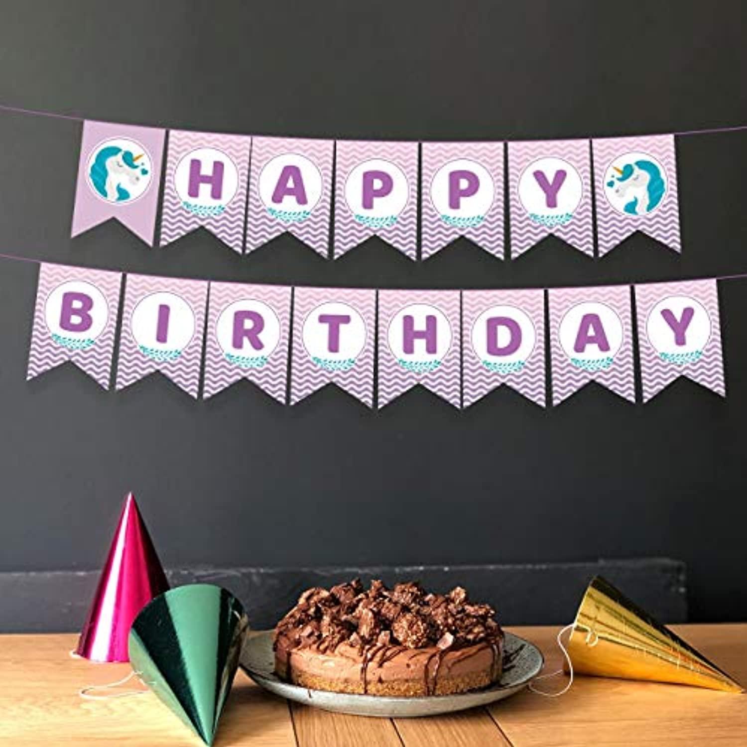 Unicorn Happy Birthday Banner Unicorn Party Decorations Unicorn Birthday  Party Banner Unicorn Party Supplies Unicorn Banner Unicorn Themed Party  Decoration Banner – BOSTON CREATIVE COMPANY