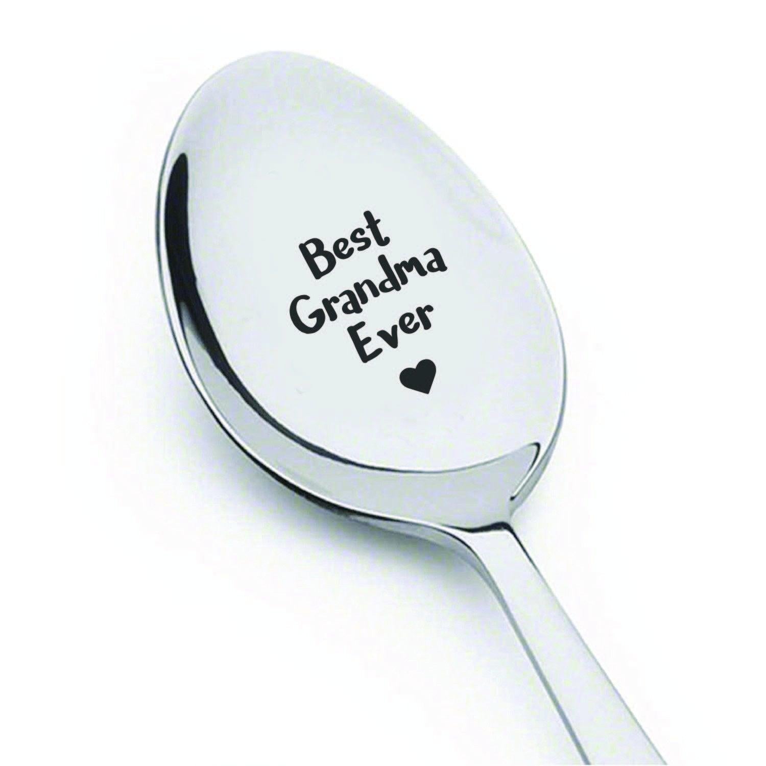 Funny Engraved Stainless Steel Peanut Butter Spoon - Perfect Dessert Spoon  For Dad, Mom, Grandpa, And Grandma - Birthday Gift Idea