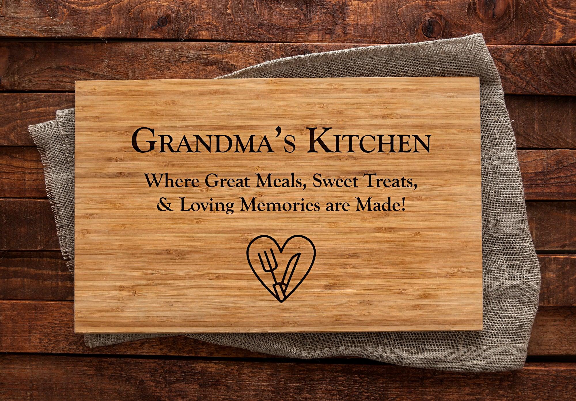 Grandma gifts-grandma cutting board-grandma's kitchen-gifts for