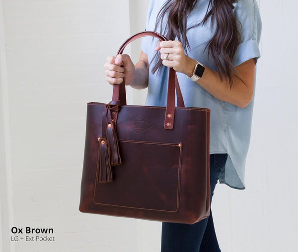 Premium Original Leather Tote Bag $39.99 – BOSTON CREATIVE