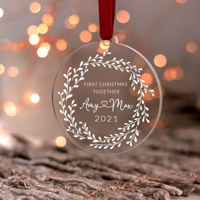 1st christmas on sale ornaments couple