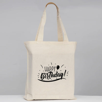 Happy Birthday Tote Shopping Bags - Qty - 1500 - High Quality Canvas - BOSTON CREATIVE COMPANY