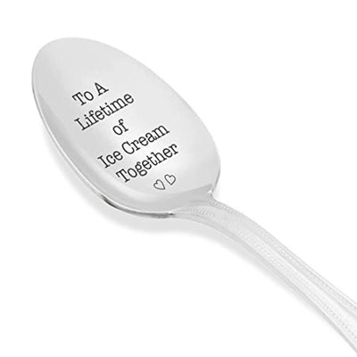 Couples Engraved Spoon Gifts For Ice Cream Lovers - BOSTON CREATIVE COMPANY