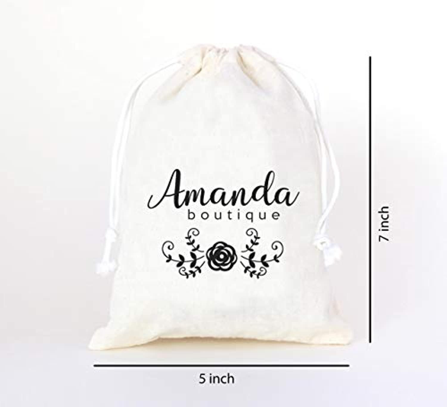 100 Beige Custom Cotton Drawstring Bag Eco Friendly Packaging 