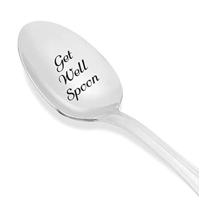 Get Well Engraved Spoon  For Patients - BOSTON CREATIVE COMPANY