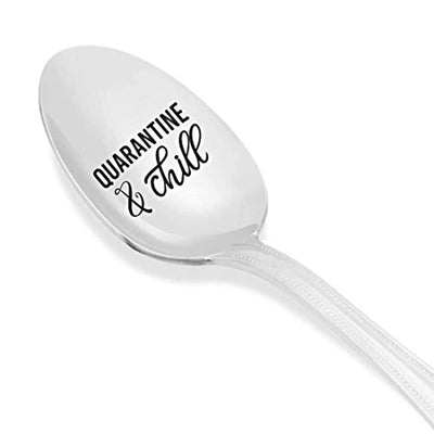 Funny Quarantine Engraved Spoon Gift For Him Her - BOSTON CREATIVE COMPANY