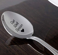 Get Well Soon Engraved Spoon - Recovery Gift for Friends - BOSTON CREATIVE COMPANY