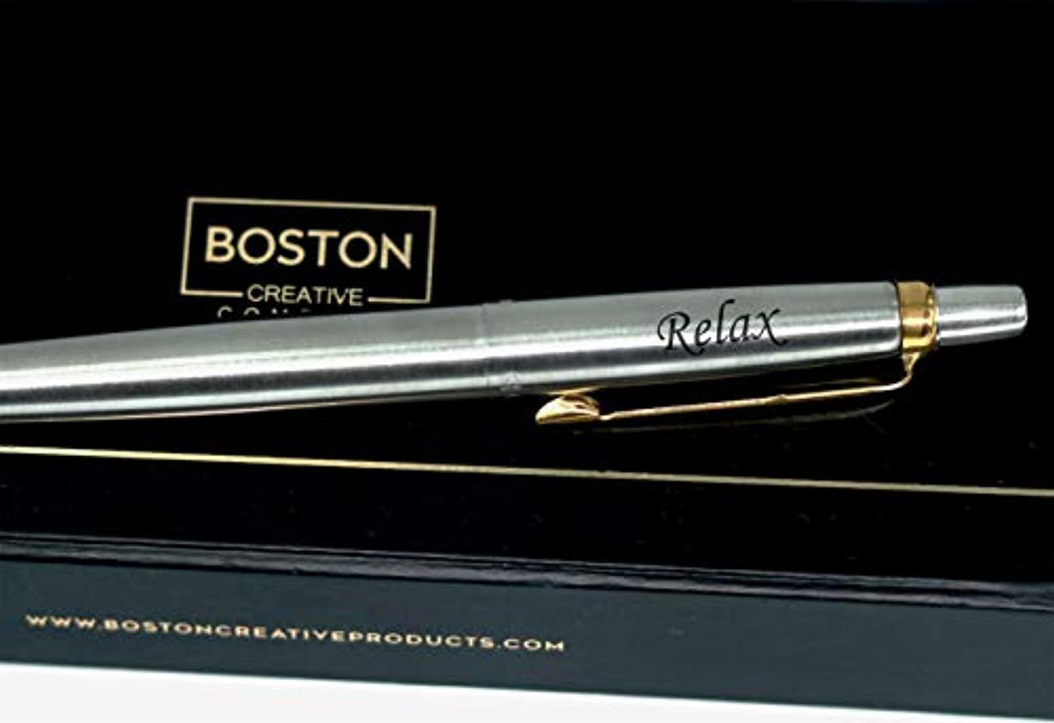 Relax Parker Jotter Ball Point Pen Gift for Mom Dad Best Friend Coworker  Office Gifts – BOSTON CREATIVE COMPANY