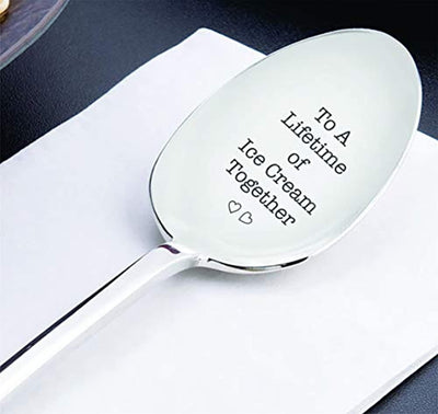 Couples Engraved Spoon Gifts For Ice Cream Lovers - BOSTON CREATIVE COMPANY