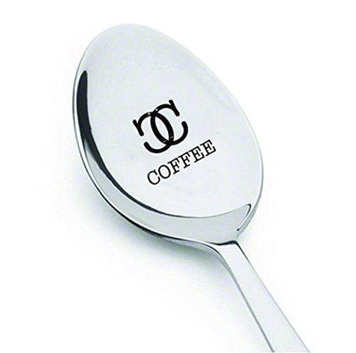 Coffee Spoon - Unique Gift - Coffee Lover - Keepsake coffee spoon - engraved Spoon - BOSTON CREATIVE COMPANY