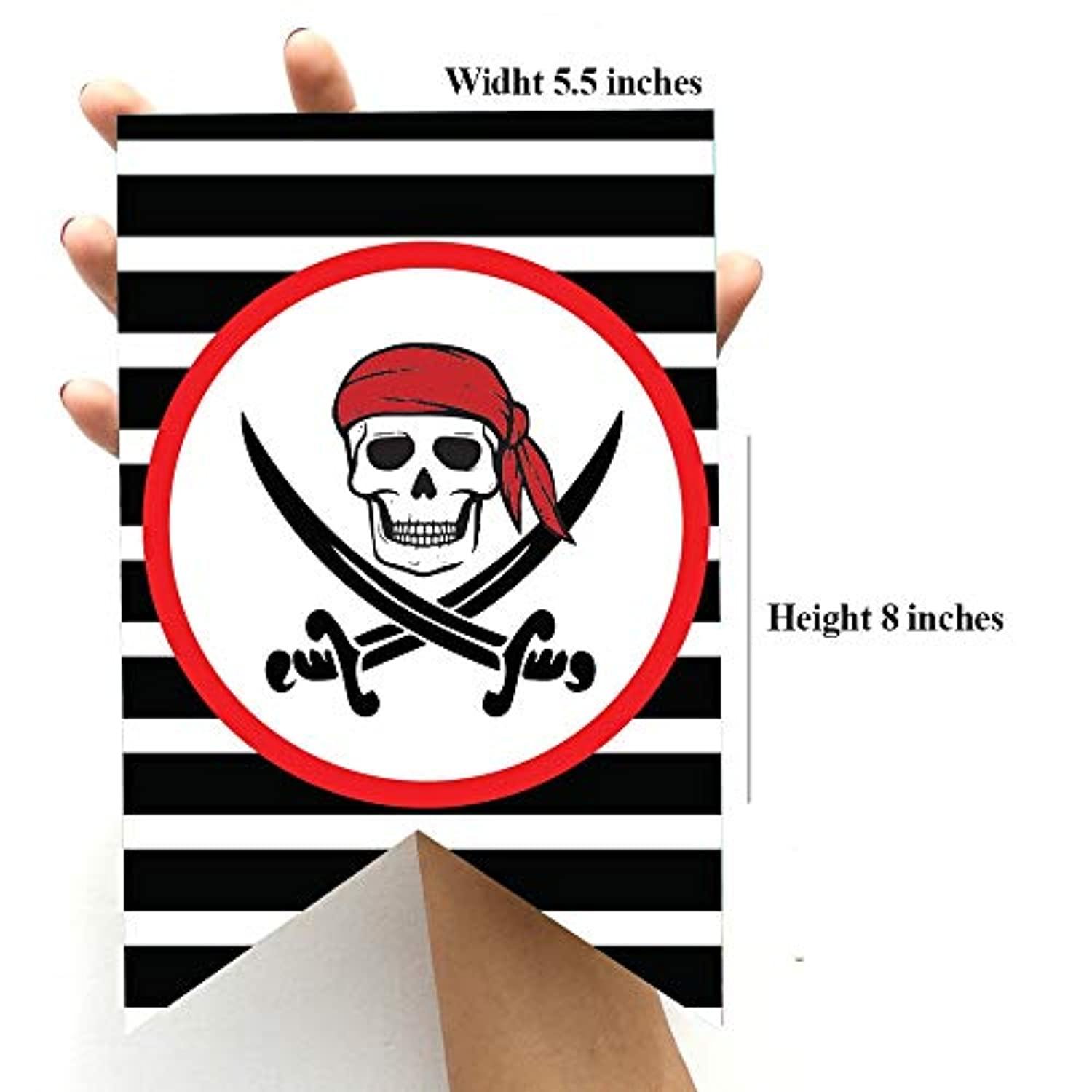 PIRATE THEMED HAPPY BIRTHDAY BANNER - Pirate party supplies - pirate  decorations - pirate birthday party supplies - pirate party - pirate pinata  