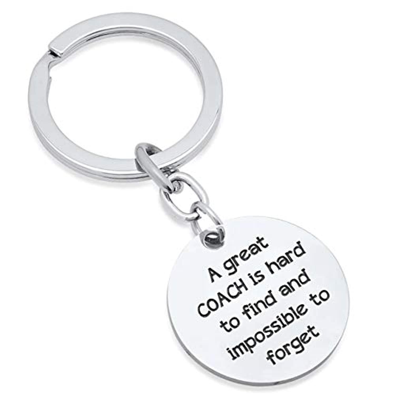  Personalized Coach Keychain Christmas Gifts for Coach A Great  Coach is Hard to Find Thank You Appreciation Key Ring Charm Tag Pendant  Gift for Great Coach Retirement : Clothing, Shoes 