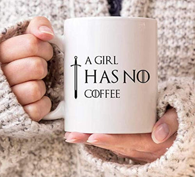 Ideas from Boston- Game of thrones mugs, Ceramic coffee Mugs A GIRL HAS NO COFFEE, GOT Gifts, Game of throne party decoration, Best Coffee Mugs - BOSTON CREATIVE COMPANY