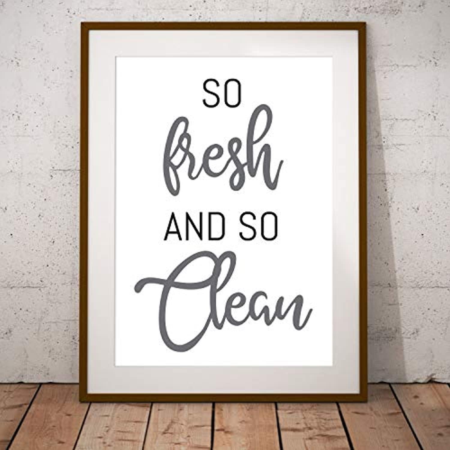 So Fresh and So Clean Clean Art Gansta Rap Fun Funny Saying Lettering Quote  Hand & Bath Towel by Splendid Idea Designs