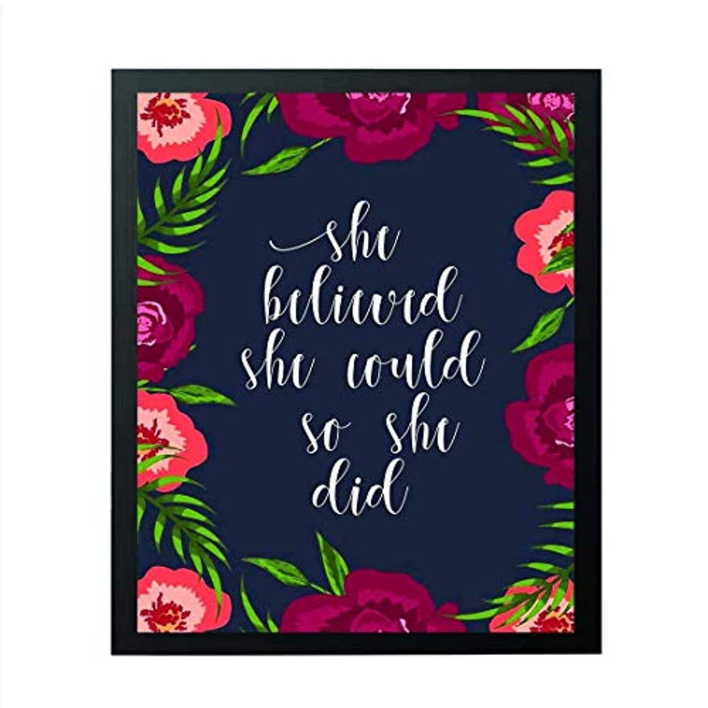 Motivational Wall Art Gift For Women - BOSTON CREATIVE COMPANY