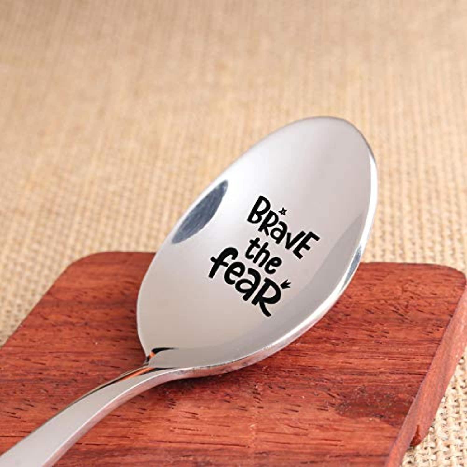 Stainless Steel Engraved Spoon with Gift Box, My Peanut Butter Spoon  Personalized (7.8 Inches)