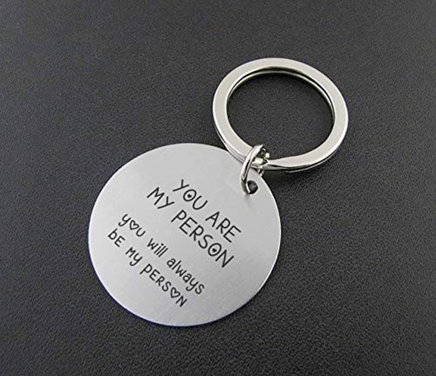 Youre My Person Jewelry Birthday Gifts for Boyfriend Valentine Couple Goals  Key Ring – BOSTON CREATIVE COMPANY