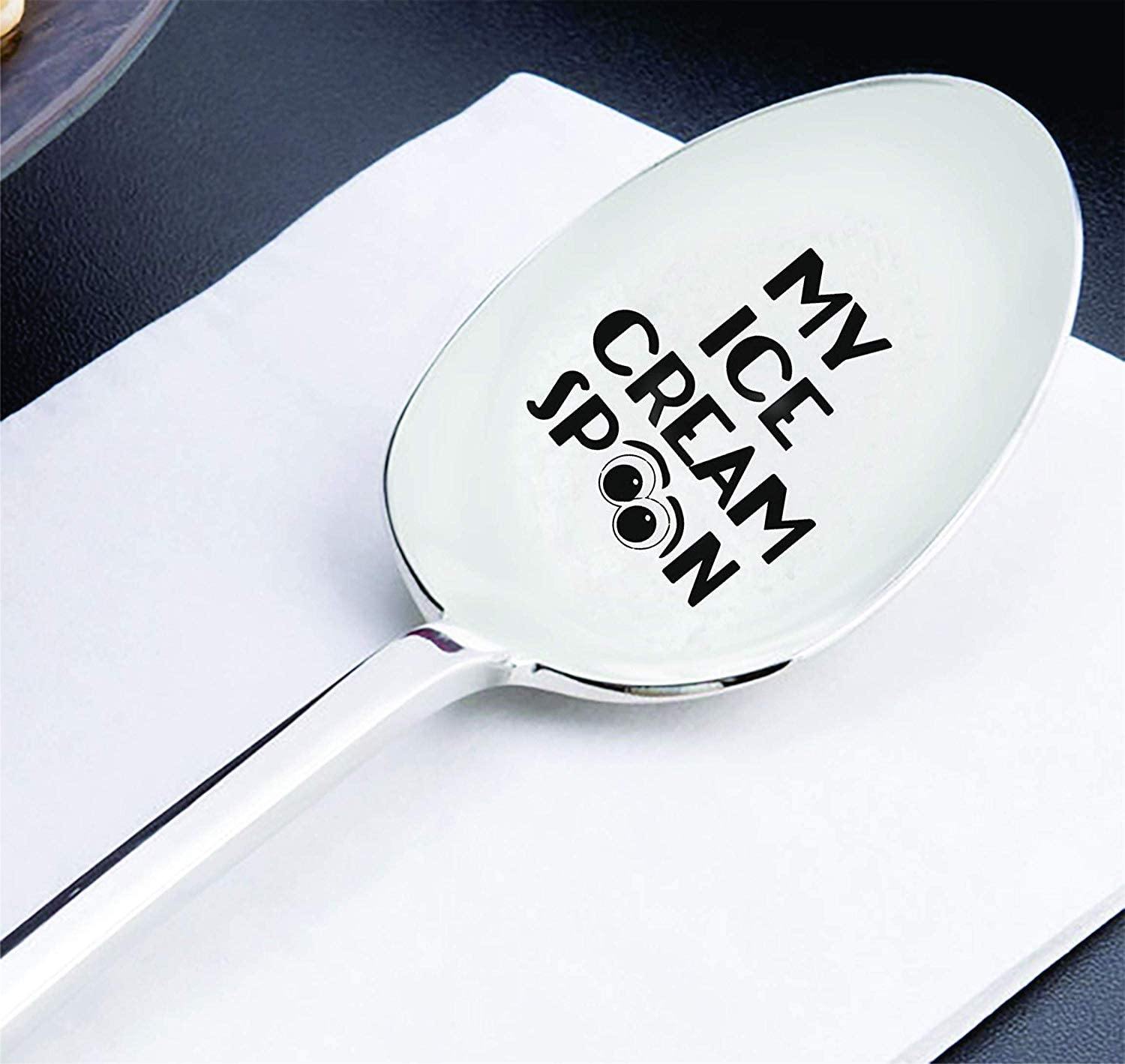 Custom Family Couple Name Personalized Engraved Ice Cream Scoop