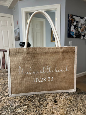 Sample One Custom Burlap Bag for Mary