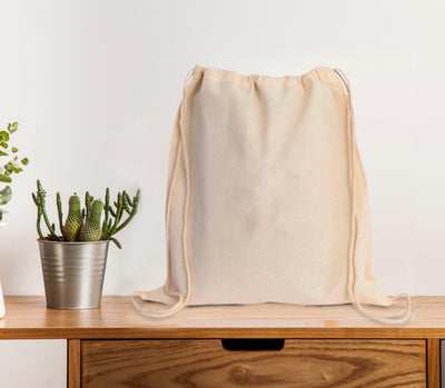 Cotton Drawstring backpacks Are Perfect For Quick Trip and Practical Use - BOSTON CREATIVE COMPANY